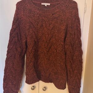 Rust Cable Sweater by Paul & Joe